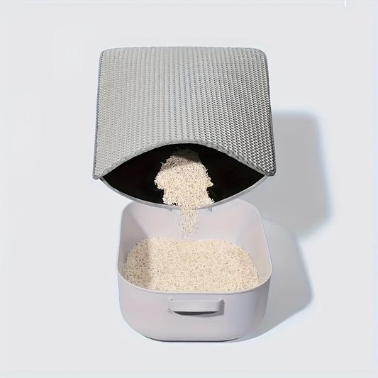 Anti-Splash Double-Layer Cat Litter Mat – EVA Honeycomb Trap Design for Mess-Free Floors